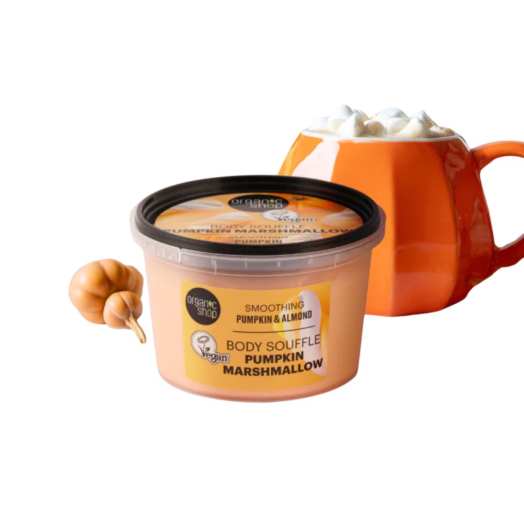 BODY SOUFFLE' | CREMA CORPO LEVIGANTE -zucca e marshmallow, zucca e mandorle
