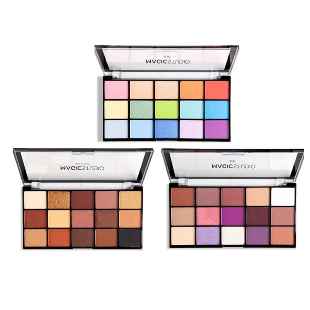 MAGIC STUDIO -Palette di ombretti assortiti da 15 colori
