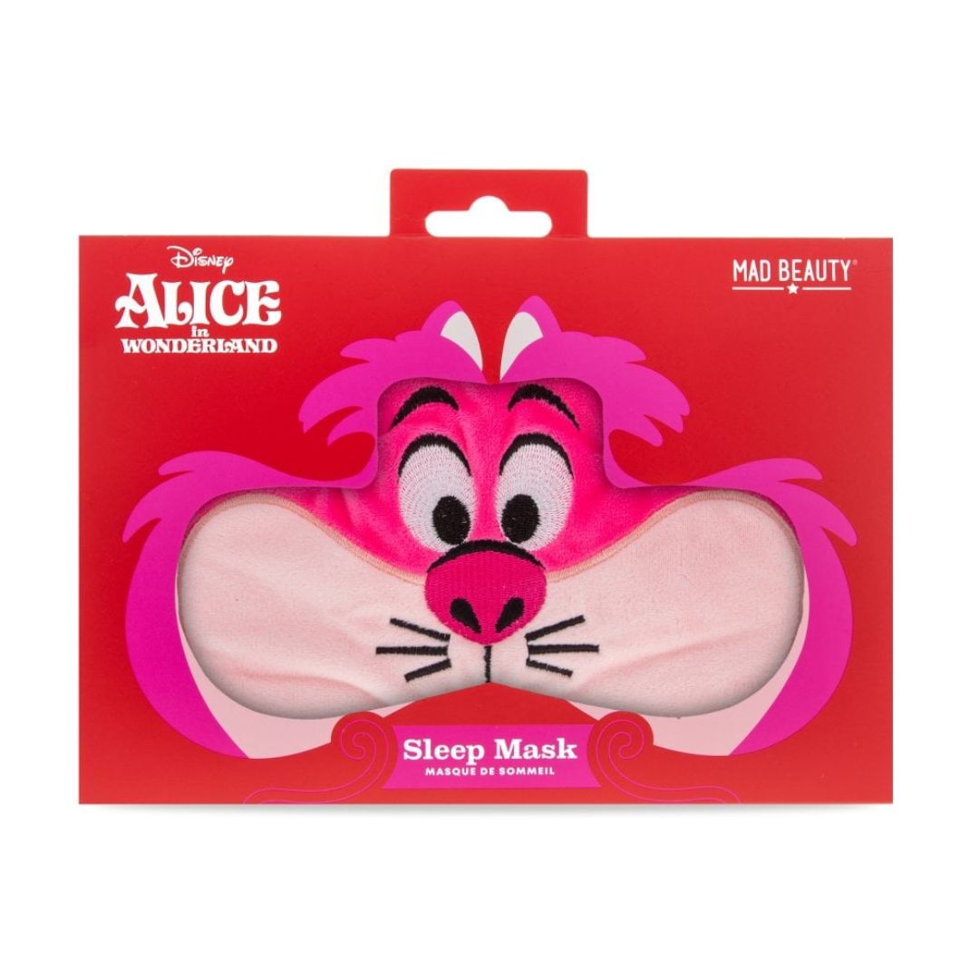 Maschera per dormire con il gatto del Cheshire di Alice nel paese delle meraviglie