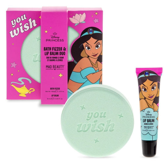 Disney Princess Express Yourself-Set balsamo per labbra e frizzante da bagno-JASMIN