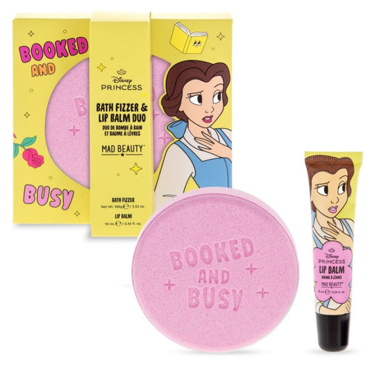 Disney Princess Express Yourself-Set balsamo per labbra e frizzante da bagno-BELLE