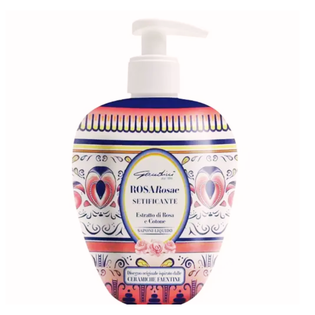 GANDINI - Sapone liquido 500ml setificante alla rosa