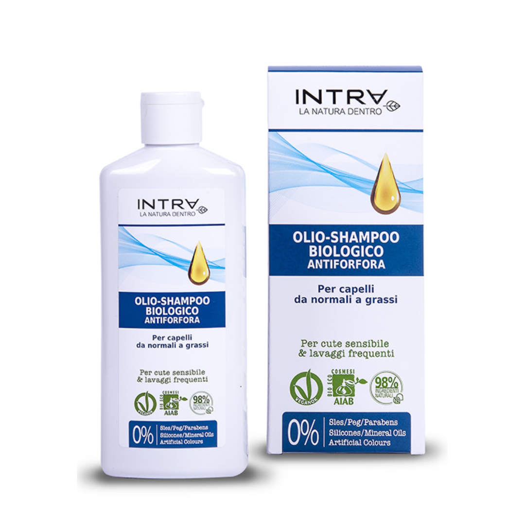 INTRA - OLIO-SHAMPOO BIOLOGICO ANTIFORFORA Per capelli da normali a grassi