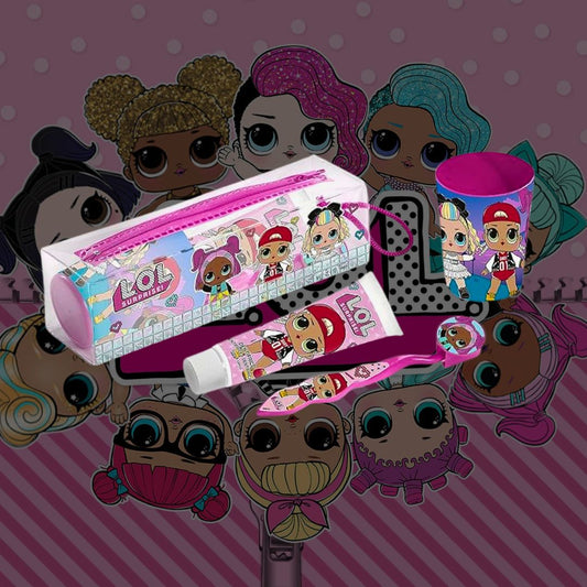 KIT IGIENE DENTALE LoL +3 – Dentifricio 75ml, Spazzolino, Bicchiere, Pochette