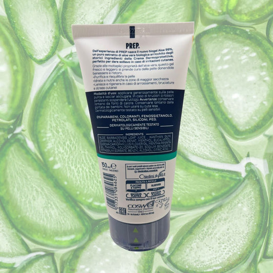 PREP BIOGEL ALOE VERA 99% - Gel Lenitivo Idratante Dermoprotettiva 150ml