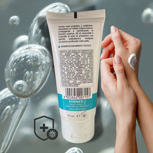 SALUS CREMA MANI 2in1 - Protettiva e Restitutiva con Antibatterico 75ml