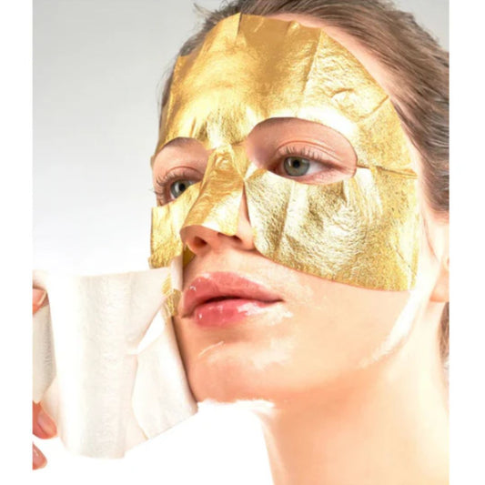 KOCOSTAR GOLD FOIL TRIPLE LAYER MASK - Maschera Viso Vegana Idratazione Profonda, Effetto Glow Immediato