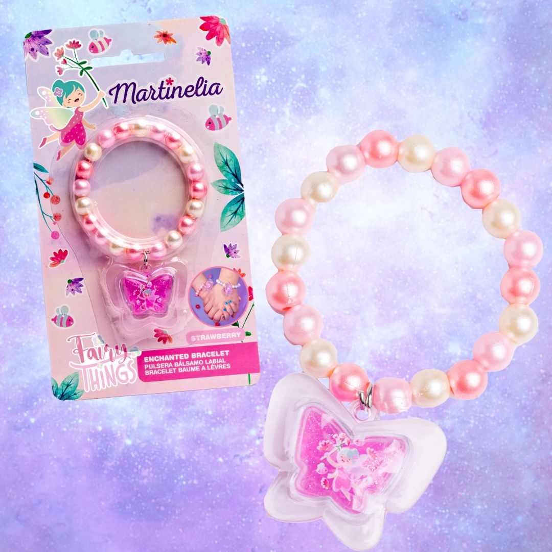 MARTINELIA FAIRY THINGS – Braccialetto con Balsamo Labbra, Fragola o Mirtillo