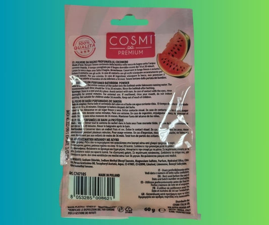 POLVERE DA BAGNO | effetto superschiuma-delicato profumo al COCOMERO