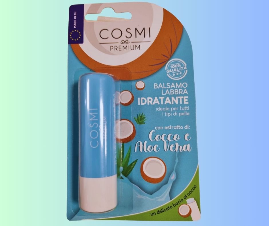 COSMI BALSAMO LABBRA IDRATANTE | un delicato bacio al Cocco