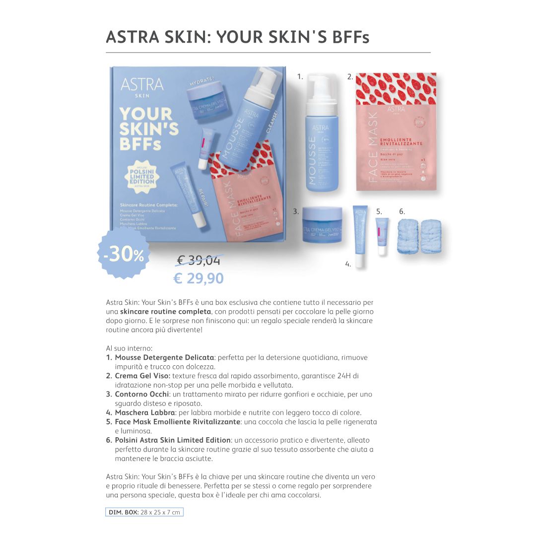 ASTRA MAKE UP YOU SKIN'S BFFs - Cofanetto SkinCare Limited Edition
