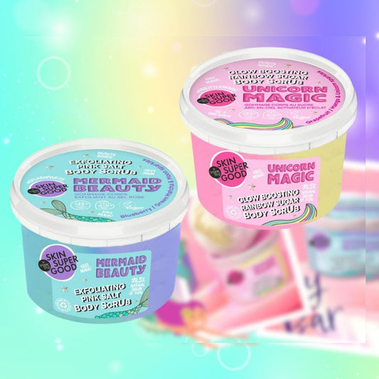 MERMAID BEAUTY | scrub corpo - Con Mirtillo, Matcha e Brillantini di Luna