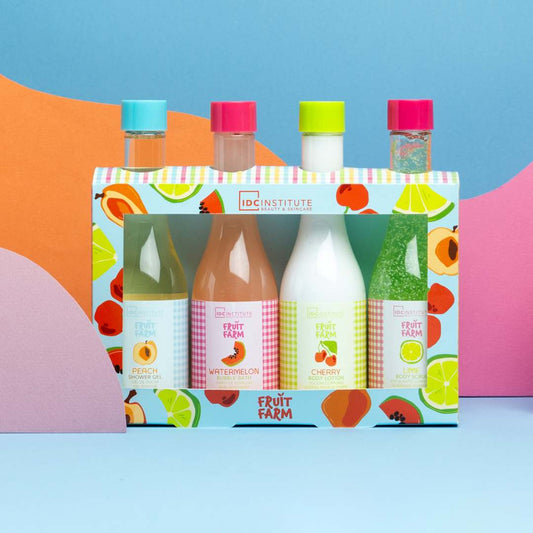 FRUIT FARM GIFT SET | Set Corpo Fruttato con Lozione, Bagnoschiuma, Scrub e Gel Doccia