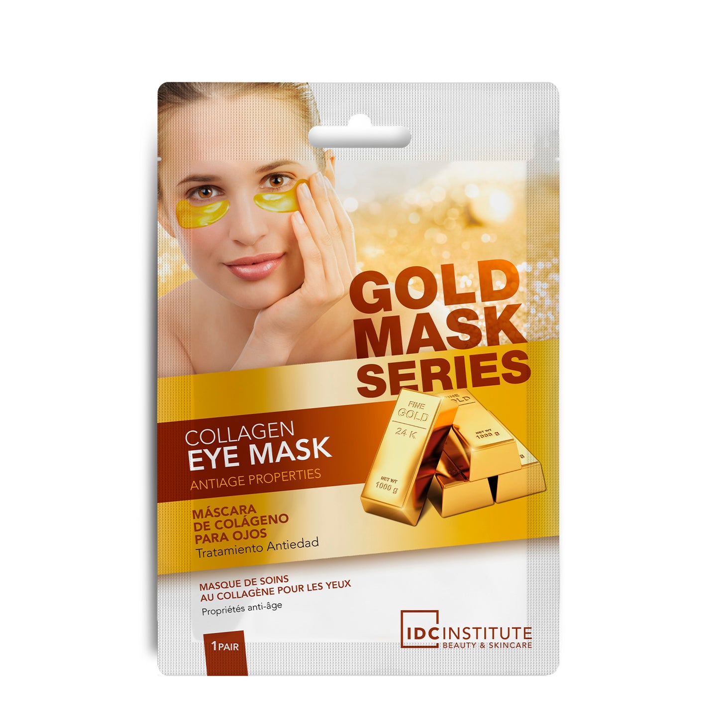 IDC - GOLD MASK SERIES - Maschera per occhi al Collagene | Sgonfia le borse e attenua le rughe d'espressione