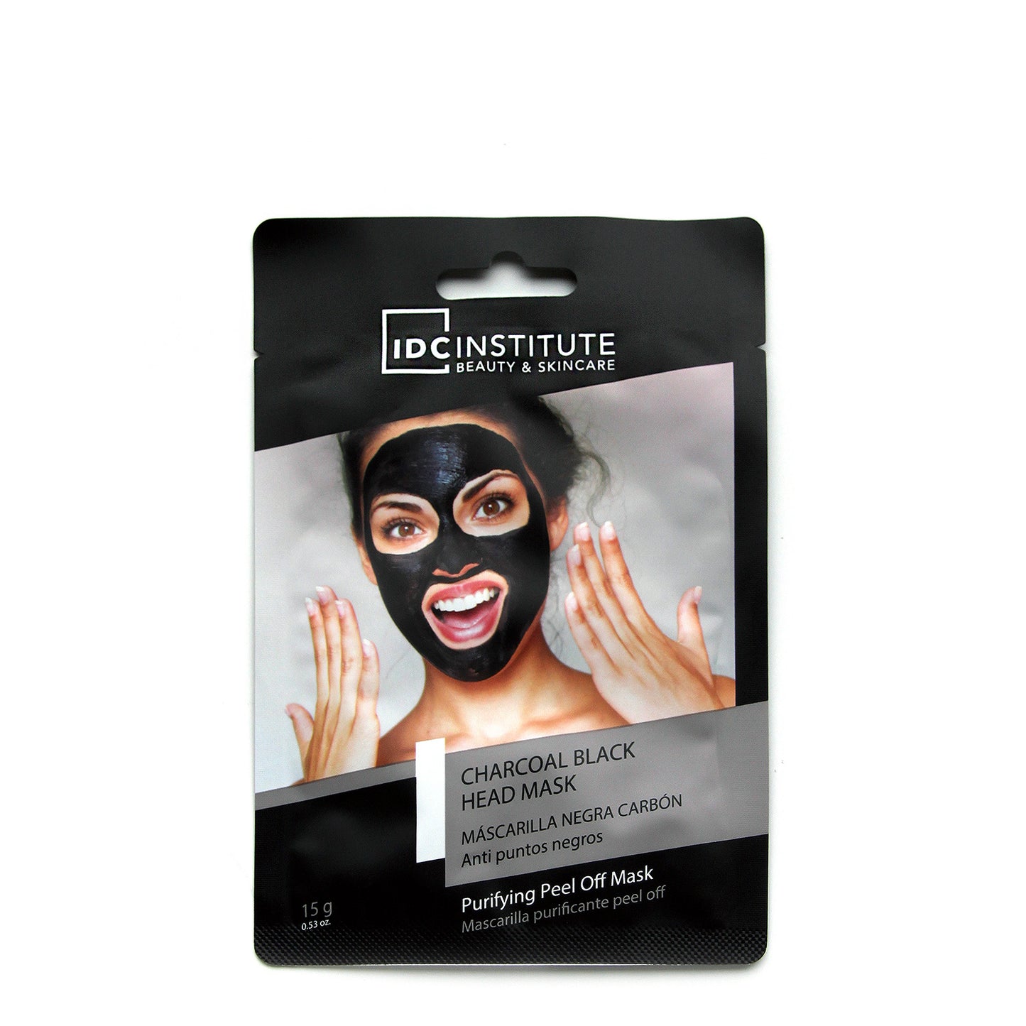 IDC - MASCHERA VISO PEEL-OFF NERA AL CARBONE ATTIVO | Purificante, elimina i punti neri
