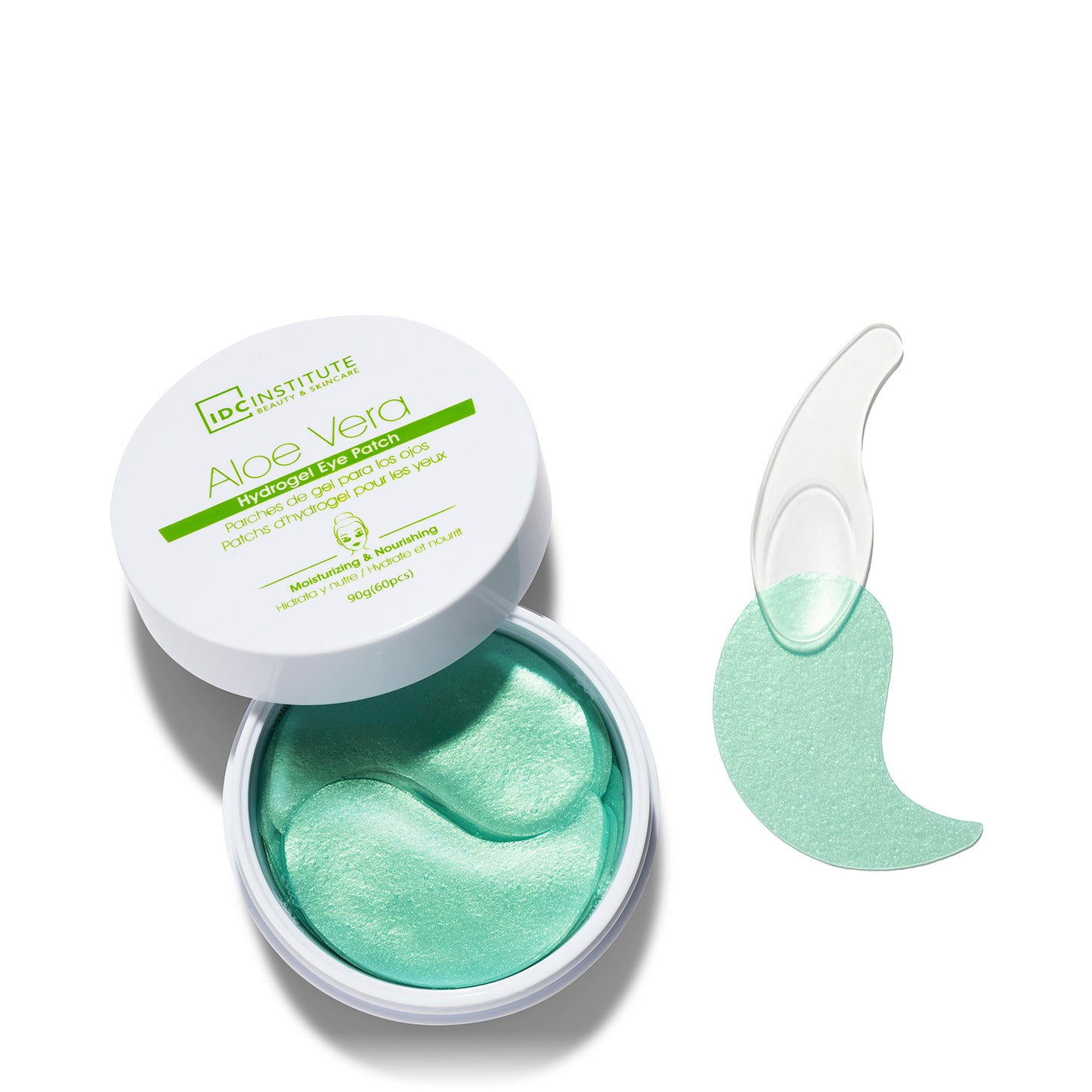 IDC - MASCHERA OCCHI 60pz | PATCH IDROGEL ALL' ALOE VERA - Contorno occhi rivitalizzante, idrata e nutre