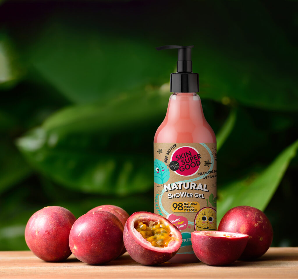GEL DOCCIA NATURALE | REFRESH - Frutto della Passione & Menta Piperita BIO