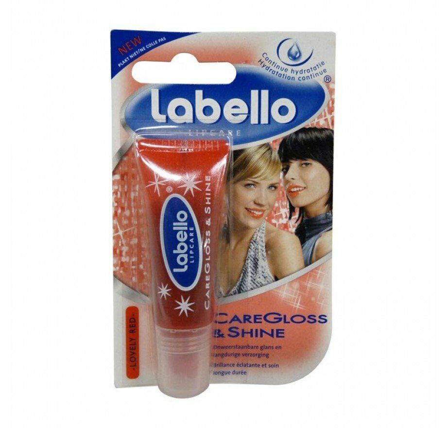 CARE GLOSS & SHINE | LOVELY RED - - Balsamo labbra in tubetto effetto gloss rosso