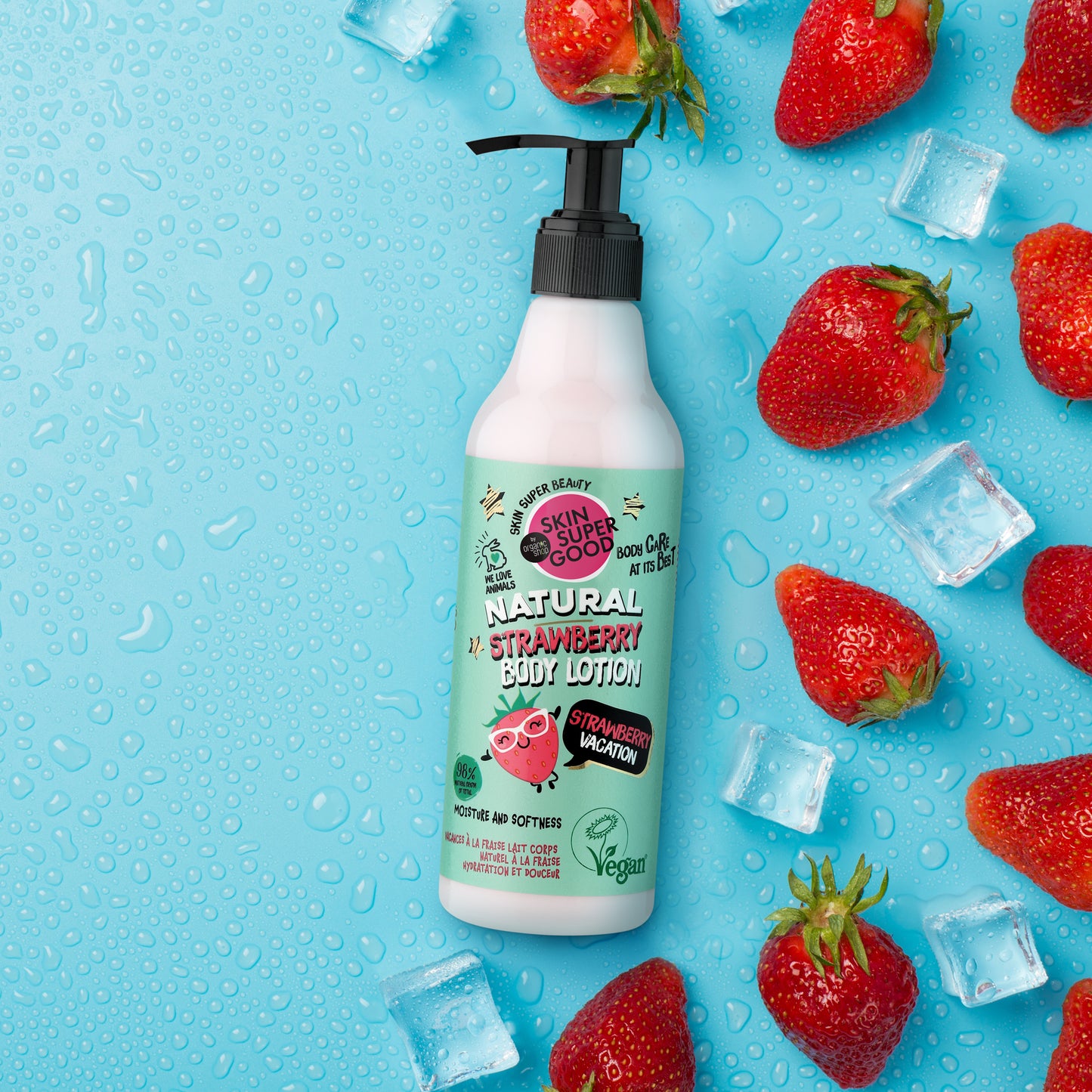 LOZIONE CORPO NATURALE FRAGOLA | STRAWBERRY VACATION - Idratazione & Morbidezza