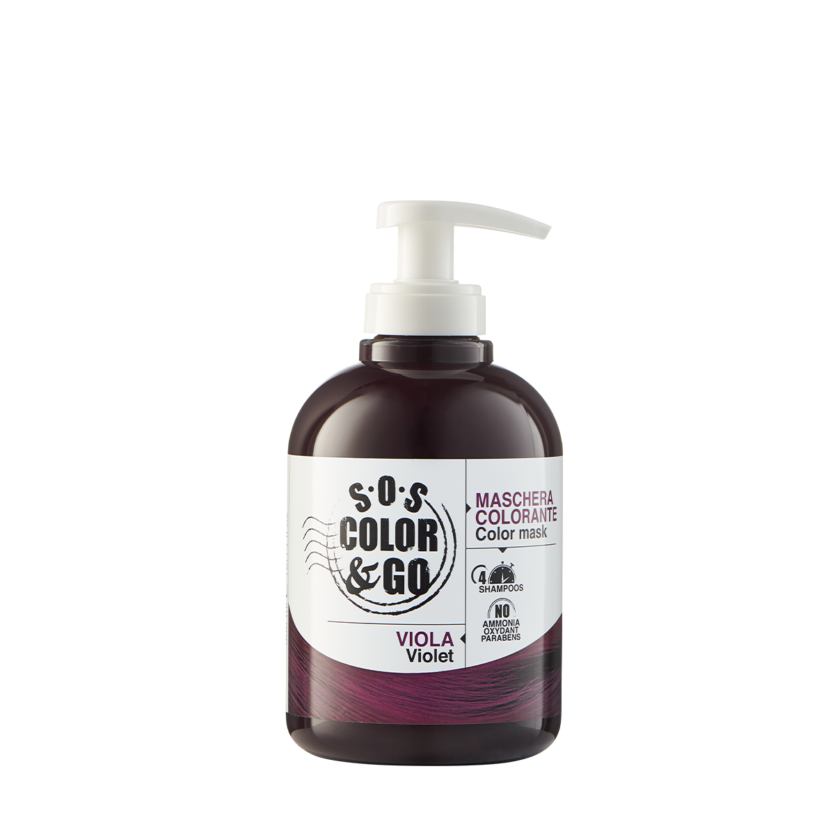 ALAMA SOS COLOR & GO - Maschera colorata condizionante Viola