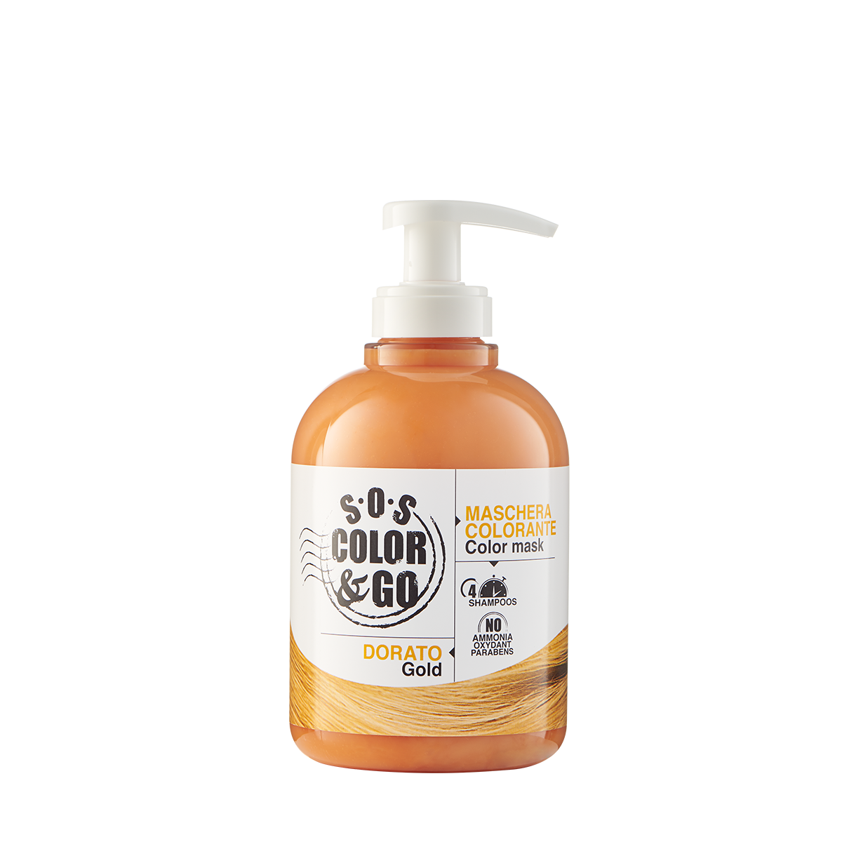 ALAMA SOS COLOR & GO - Maschera colorata condizionante Dorato