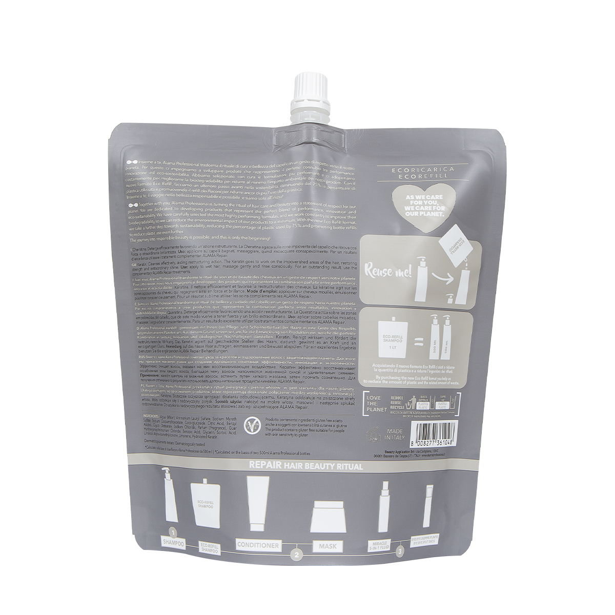 RICARICA | da VIAGGIO - Shampoo ristrutturante per capelli danneggiati