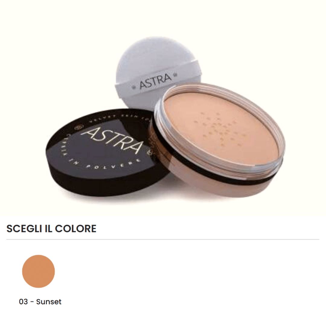 VELVET SKIN LOOSE POWDER - Cipria in polvere coprenza leggera