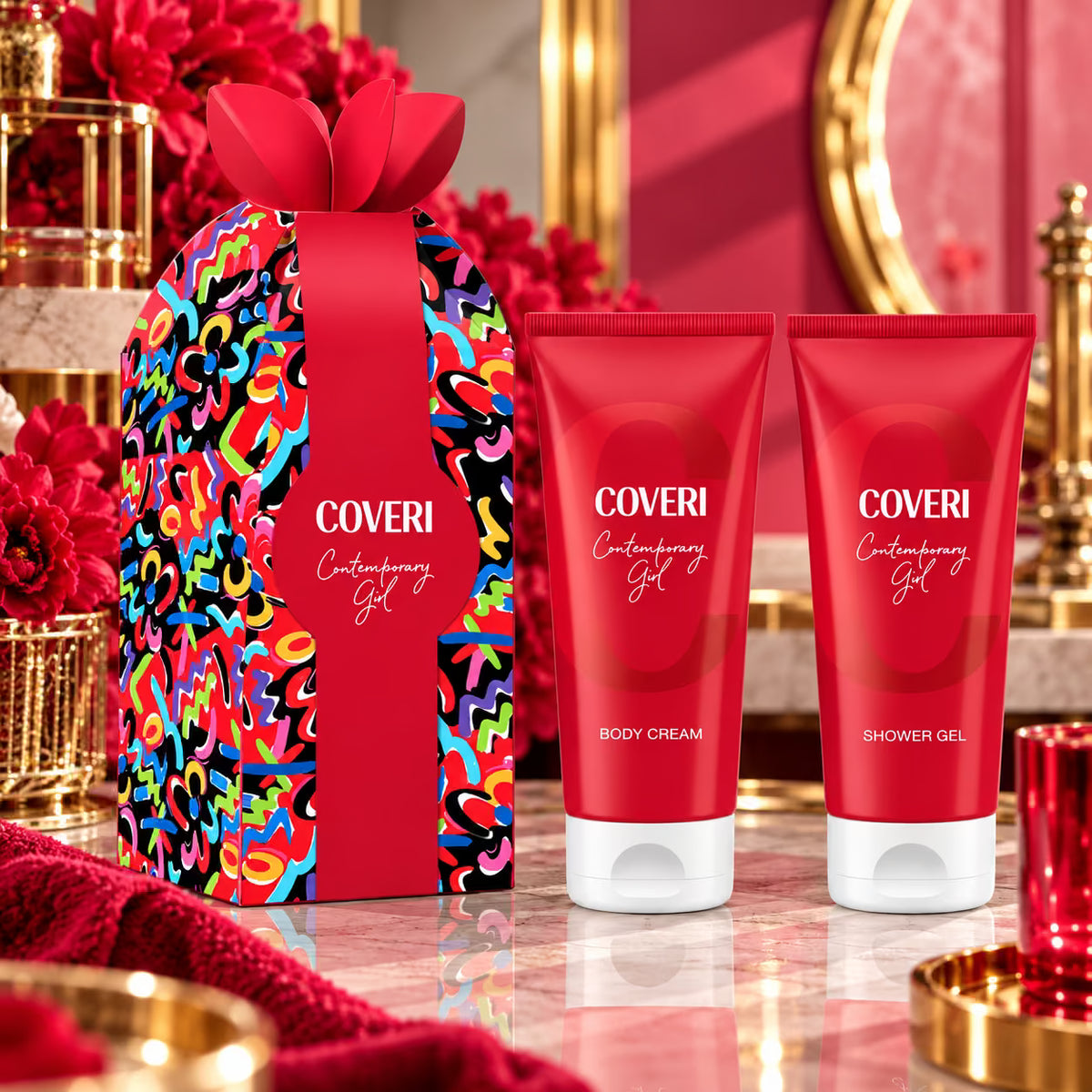 ENRICO COVERI - Cofanetto Contemporary Girl | Gel Doccia 200ml + Crema Corpo 200ml