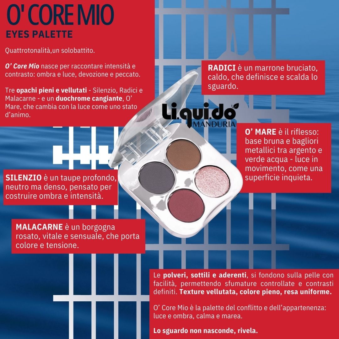 ASTRA MAKE-UP MARE FUORI O’ CORE MIO – Palette Occhi sguardo profondo