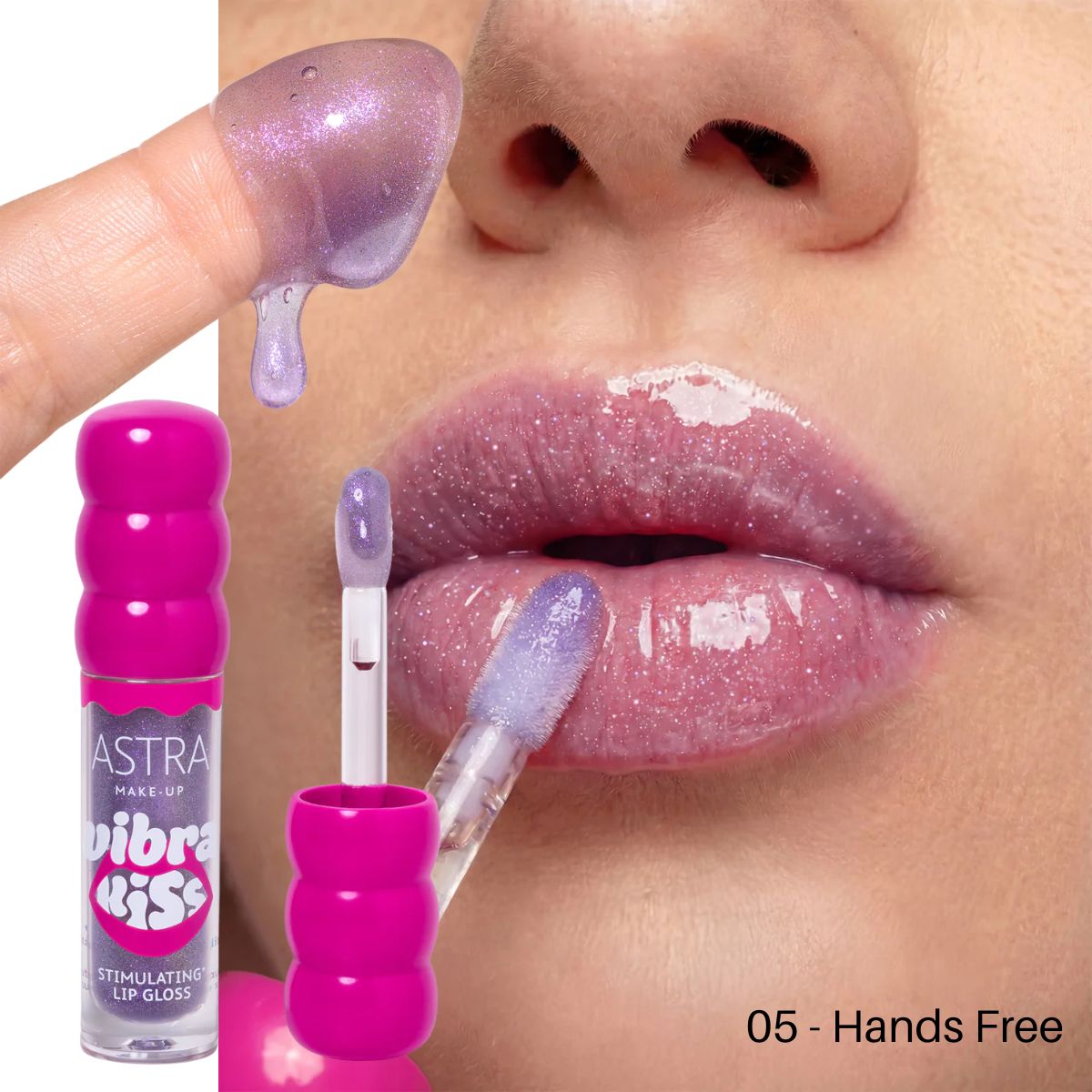 ASTRA MAKE-UP VIBRAKISS | Lip Gloss Vibrante Ultra-Luminoso