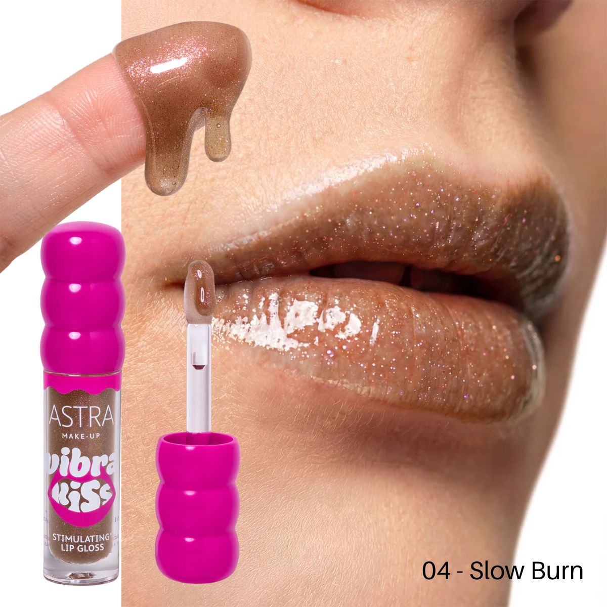 ASTRA MAKE-UP VIBRAKISS | Lip Gloss Vibrante Ultra-Luminoso