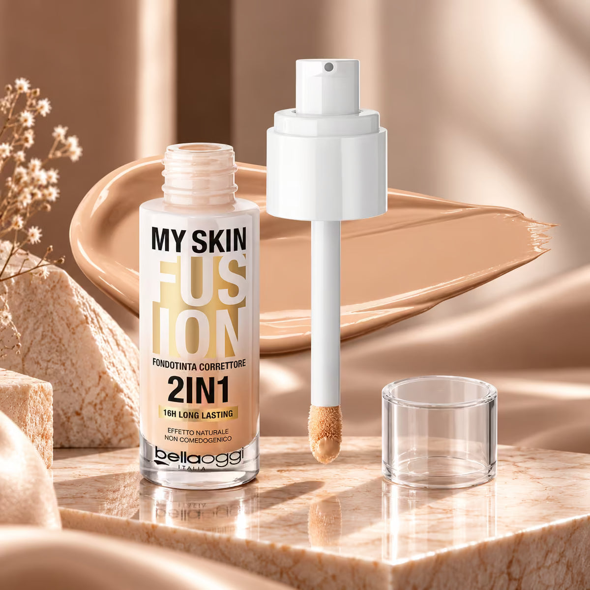 BELLAOGGI MY SKIN FUSION 2IN1 16H LONG LASTING - Fondotinta Correttore 22ml