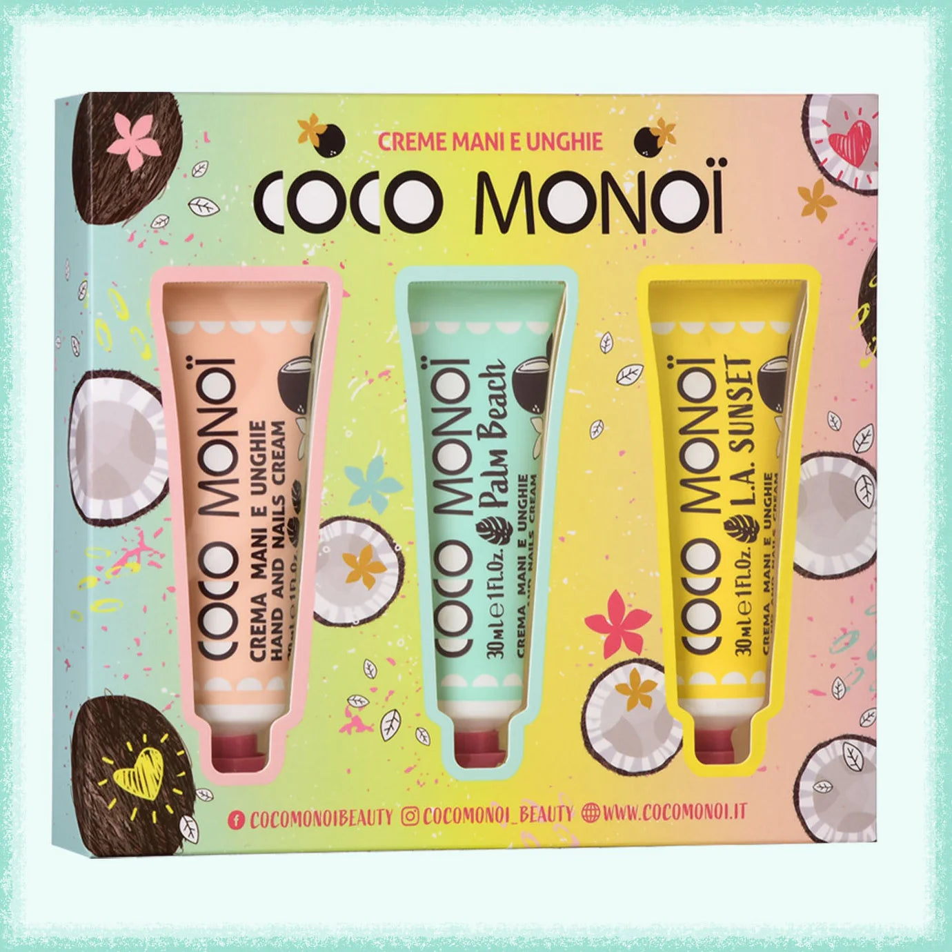 COCO MONOÏ KIT - Creme Mani e Unghie 3 Fragranze