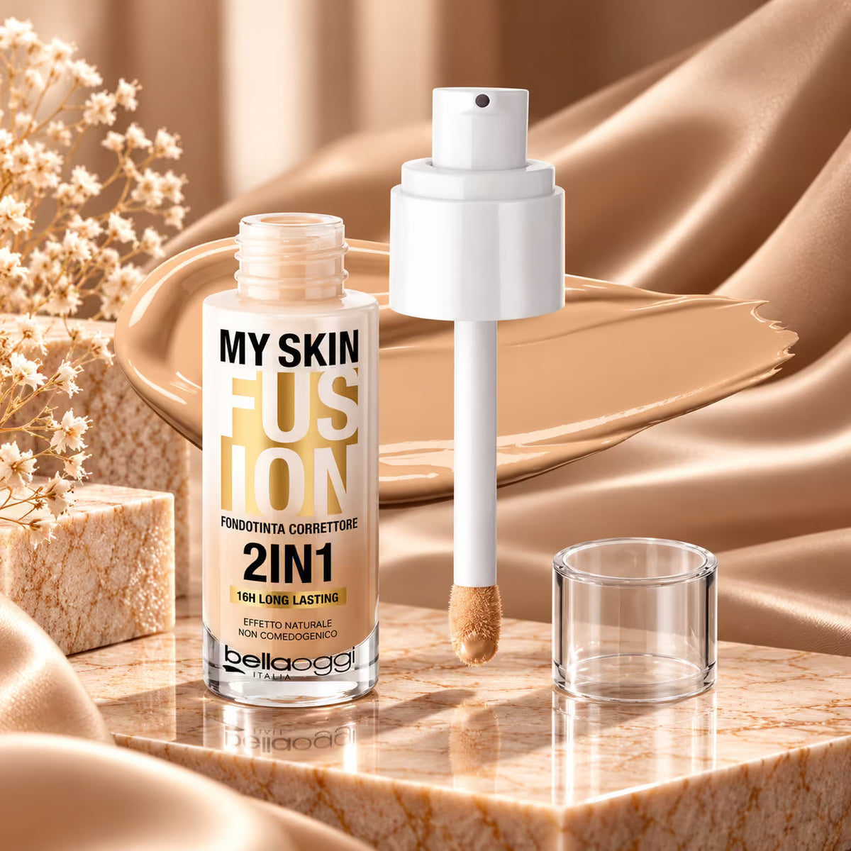 BELLAOGGI MY SKIN FUSION 2IN1 16H LONG LASTING - Fondotinta Correttore 22ml