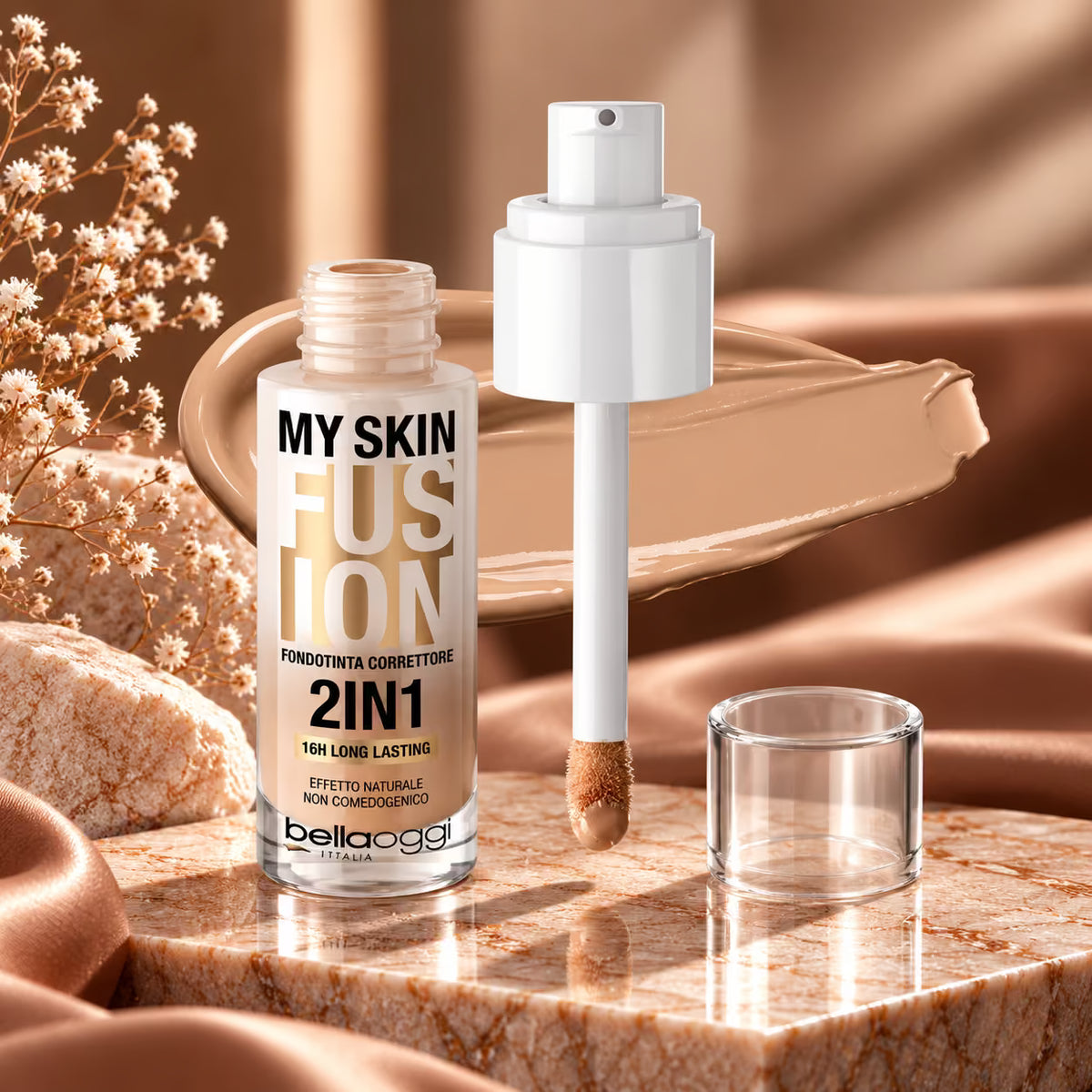 BELLAOGGI MY SKIN FUSION 2IN1 16H LONG LASTING - Fondotinta Correttore 22ml