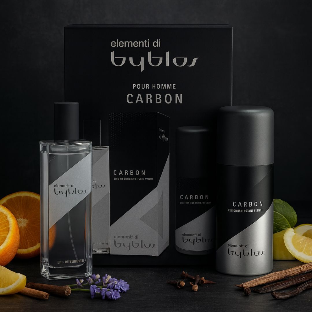CARBON | Elementi di Byblos - Set Uomo Eau de Toilette 120ml + Deodorante Spray 150ml