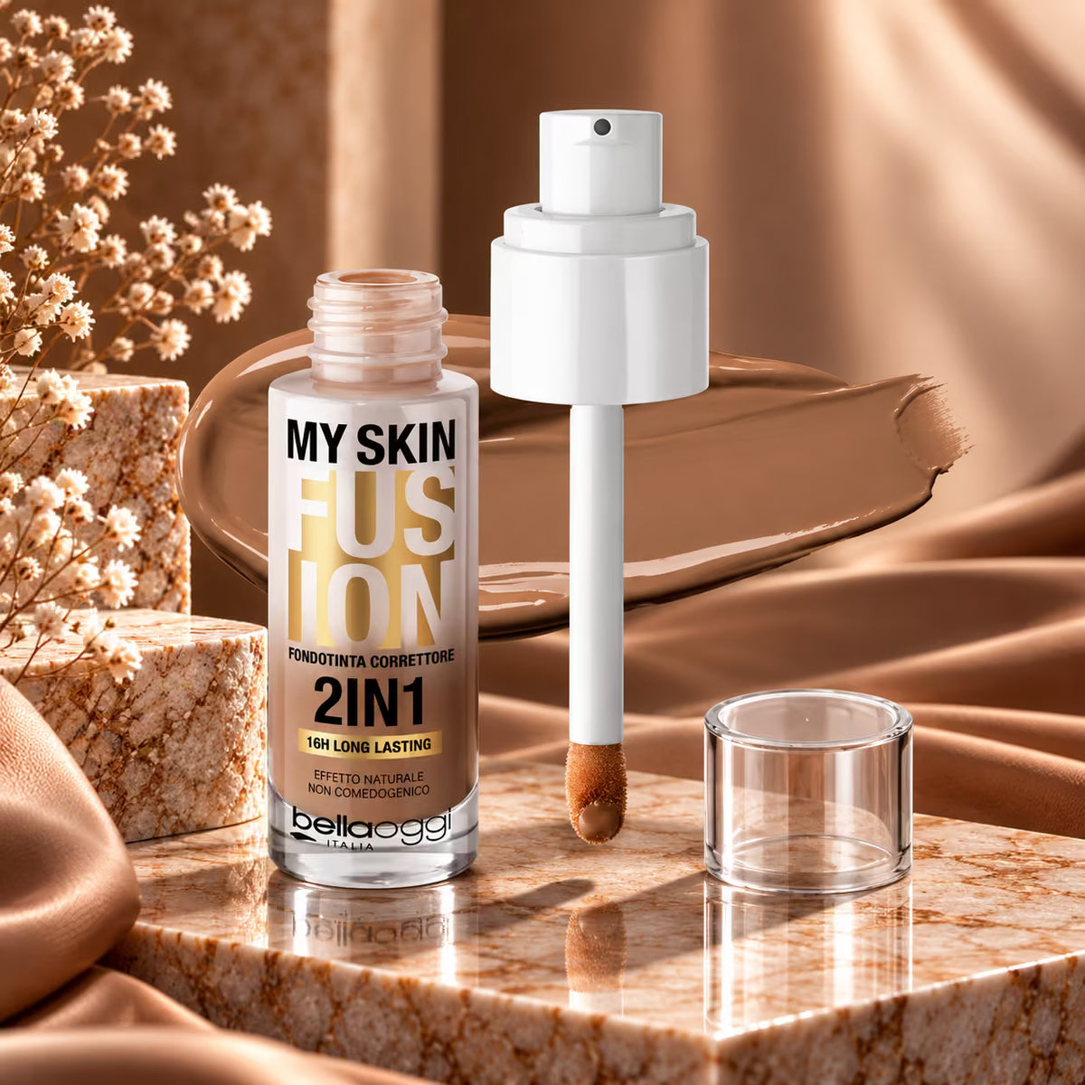 BELLAOGGI MY SKIN FUSION 2IN1 16H LONG LASTING - Fondotinta Correttore 22ml