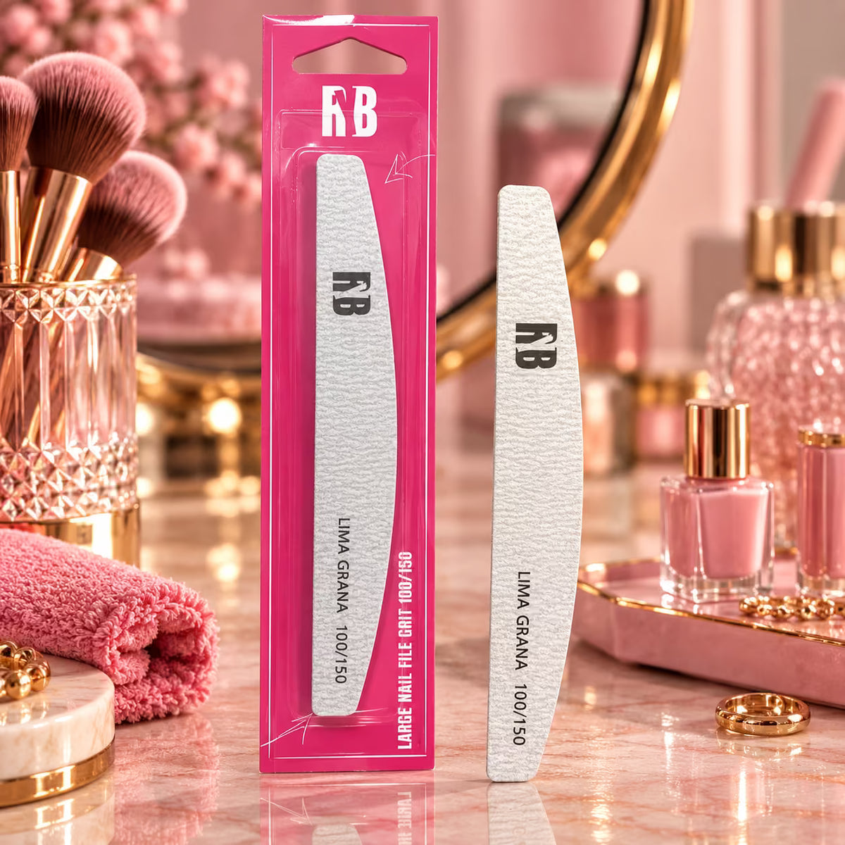 RYBELLA LARGE NAIL FILE GRIT 100/150 - Lima Grande