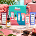 Q+A TRAVEL TREATS GIFT SET - Set Regalo Skincare Viso e Corpo con Pochette da Viaggio