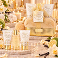 IDC INSTITUTE SCENTED BATH GOLD VANILLA & BERGAMOT SET - Pochette + Shower Gel 100ml + Body Lotion 80ml + Shampoo 80ml