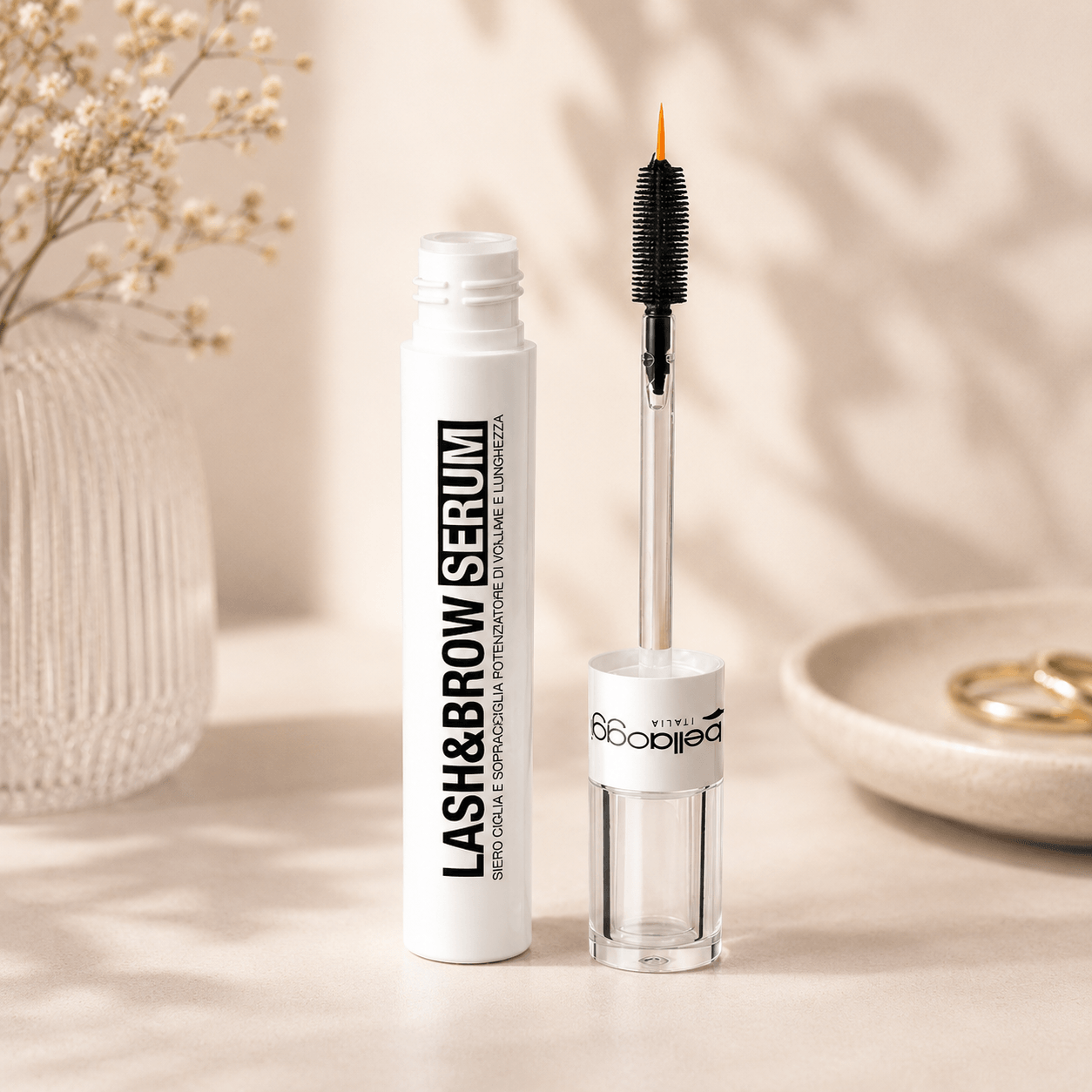 BELLAOGGI LASH&BROWN SERUM - Siero Ciglia e Sopracciglia Potenziatore Di Volume e Lunghezza