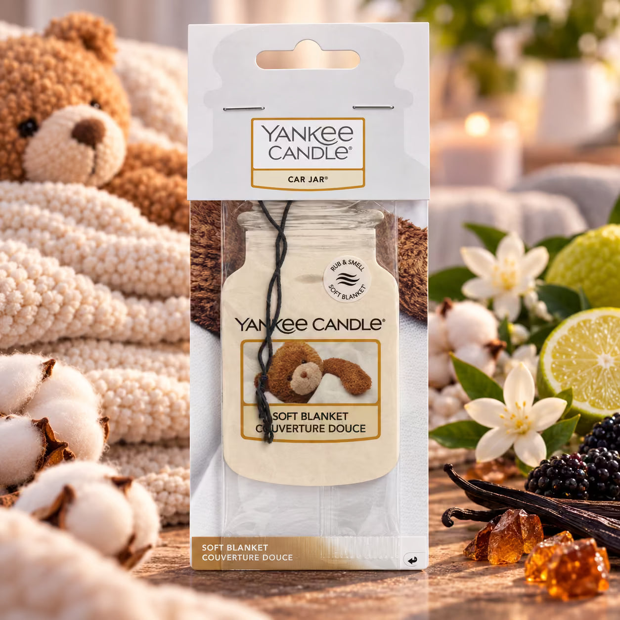 YANKEE CANDLE CAR JAR - Soft Blanket