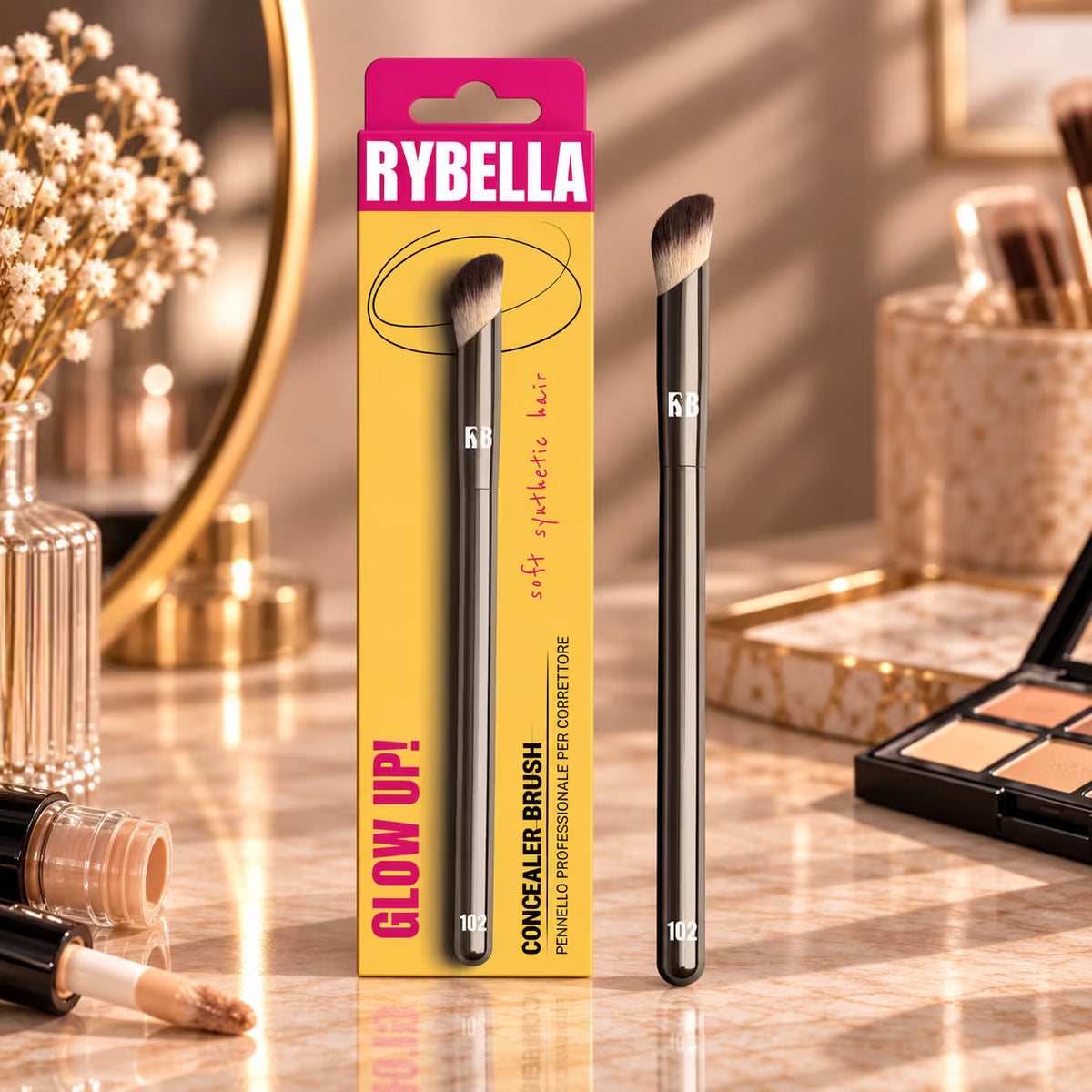 RYBELLA GLOW UP! CONCEALER BRUSH - Pennello Correttore N.102