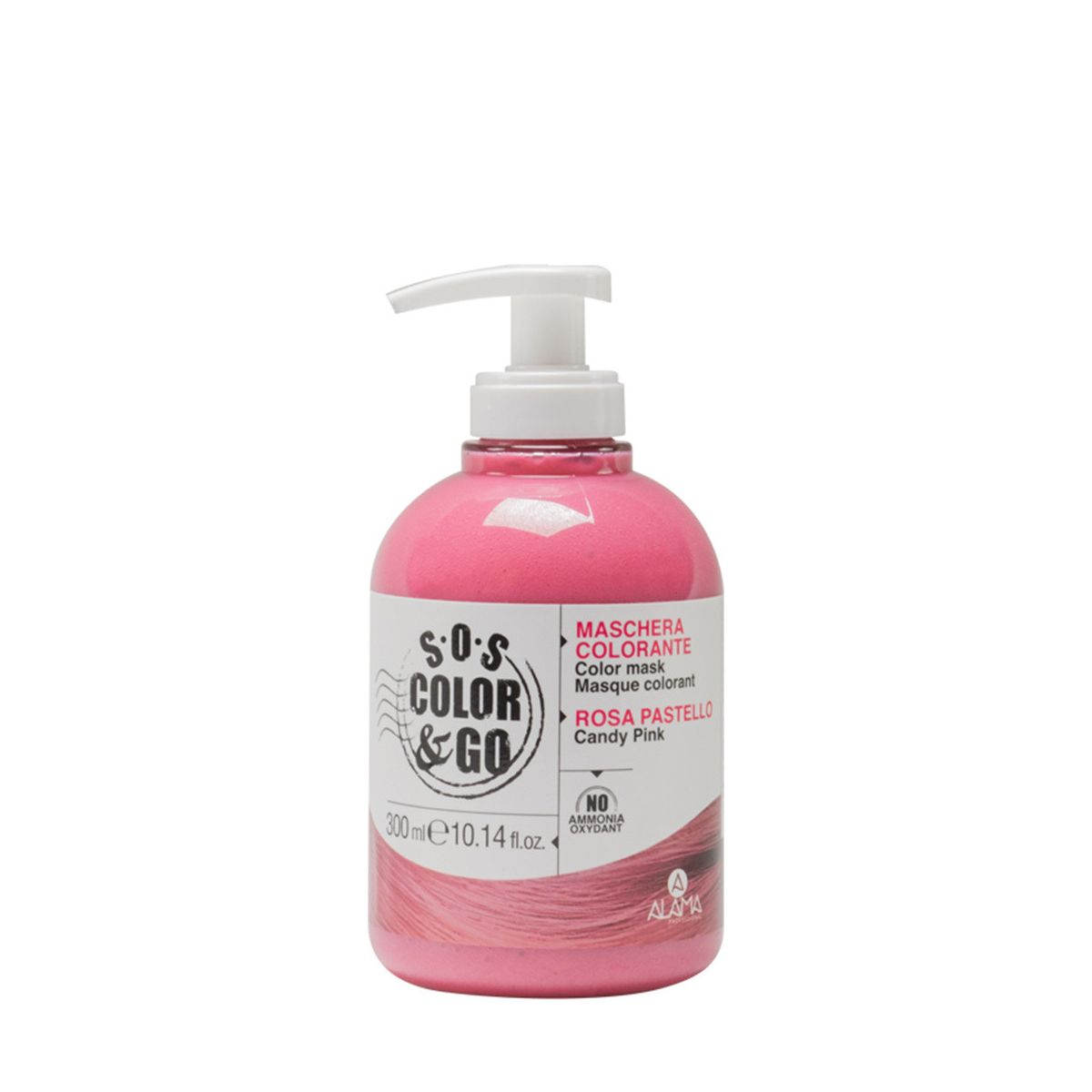 ALAMA SOS COLOR & GO - Maschera colorata condizionante Rosa Pastello