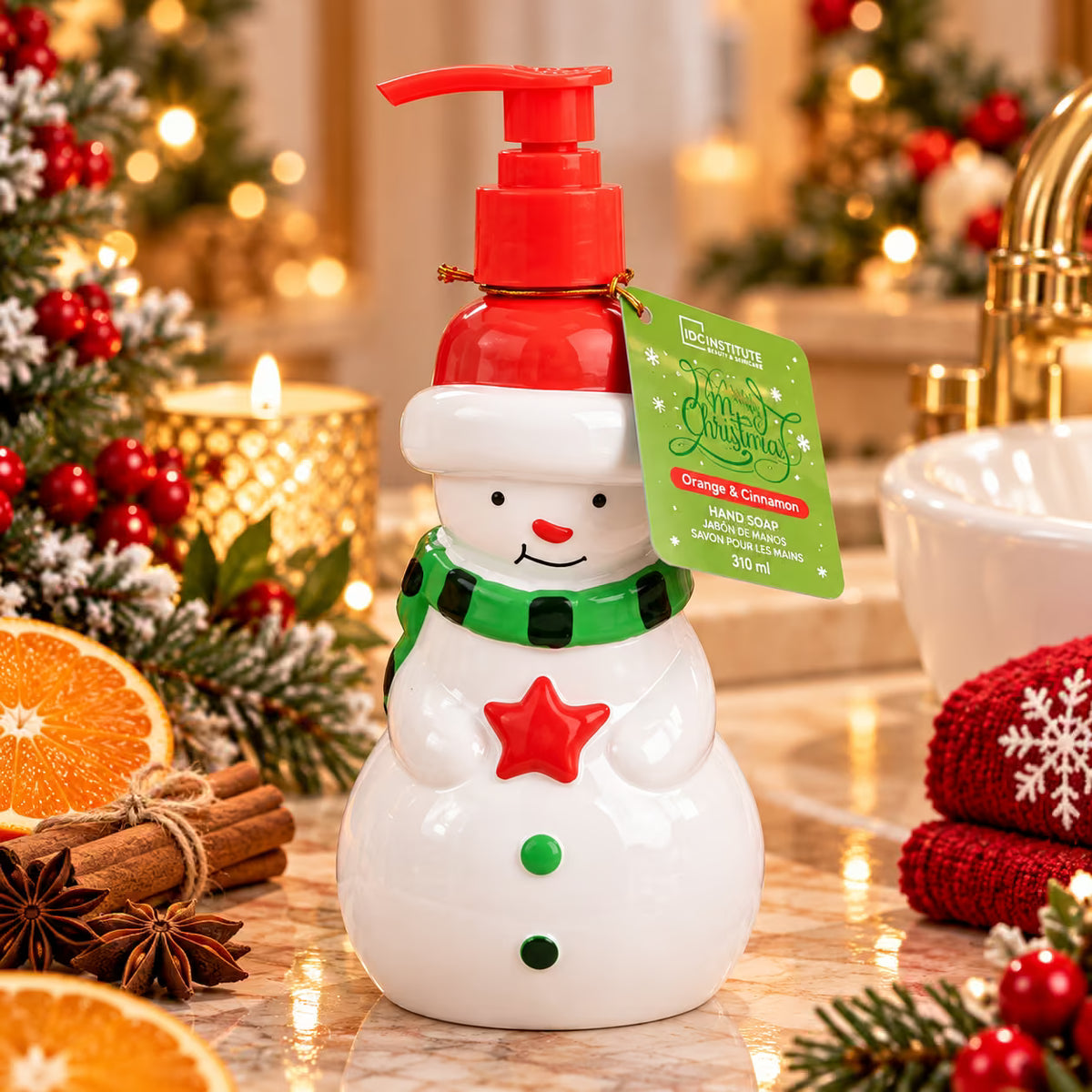 IDC INSTITUTE BESTWISHES MERRY CHRISTMAS - Sapone Mani Arancia & Cannella 310ml