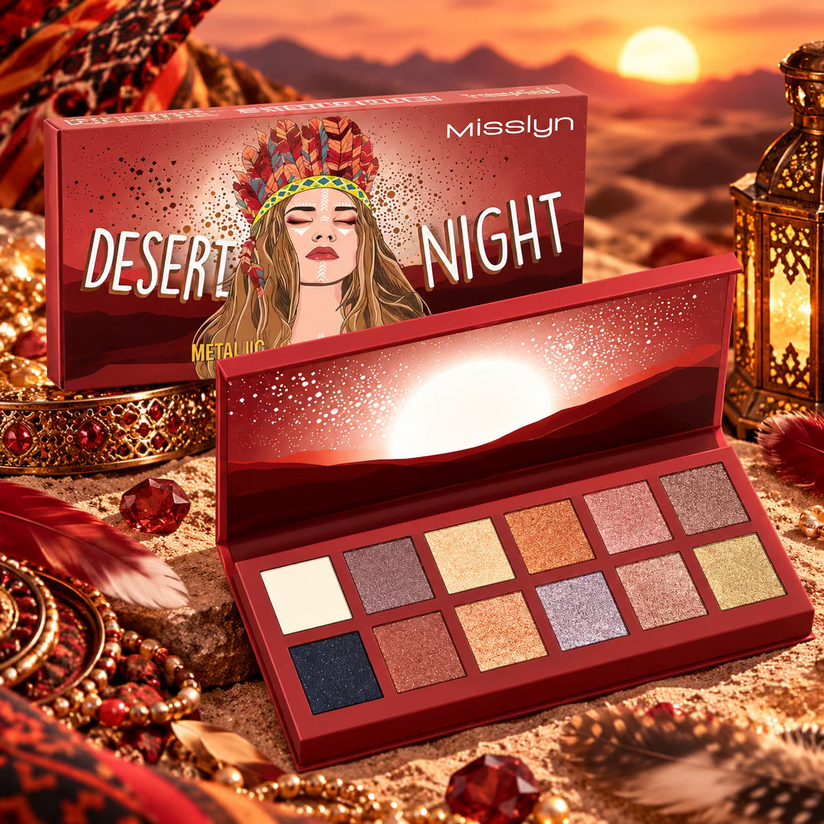 MISSLYN DESERT NIGHT METALLIC EYESHADOW PALETTE