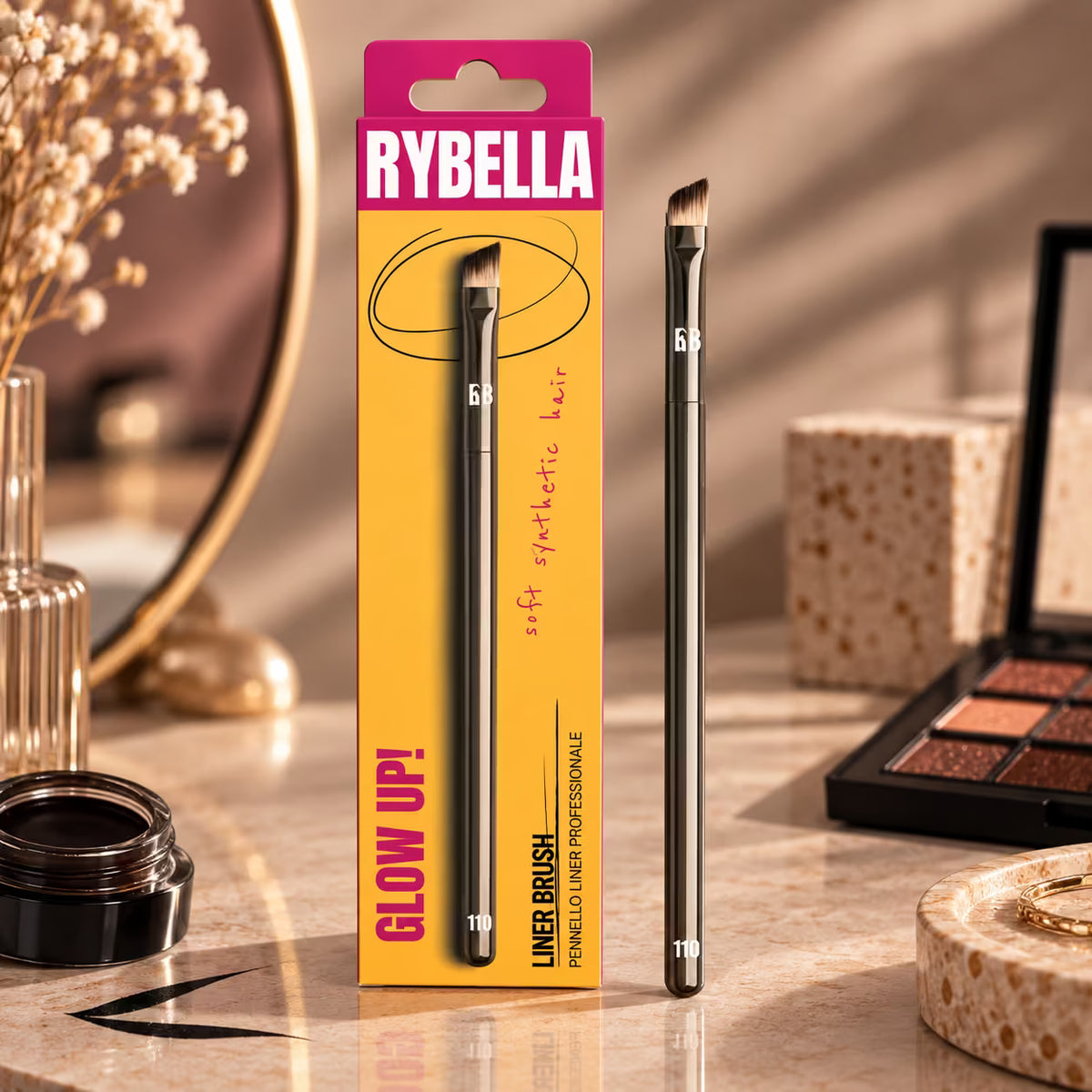 RYBELLA GLOW UP! LINER BRUSH - Pennello Eyeliner N.110