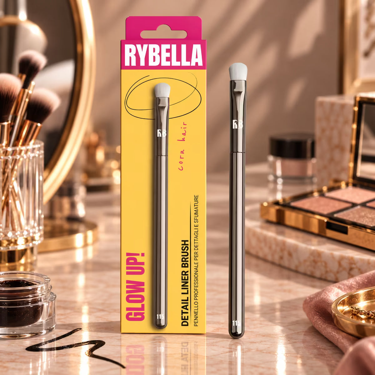 RYBELLA GLOW UP! DETAIL LINER BRUSH - Pennello Per Sfumature N.115