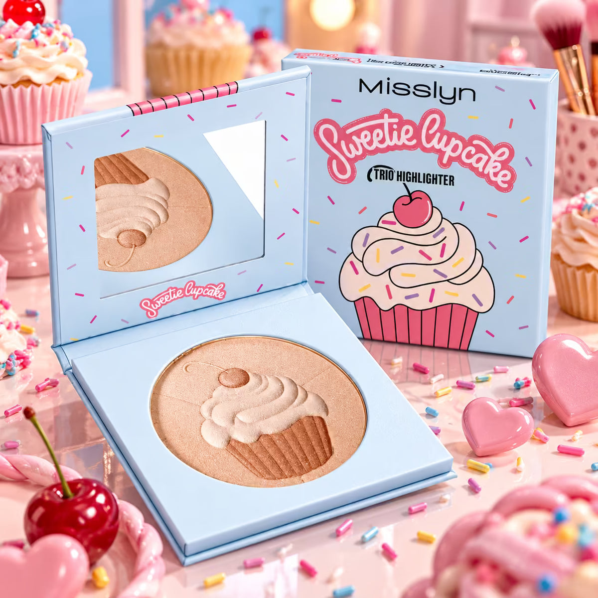 MISSLYN SWEETIE CUPCAKE TRIO HIGHLIGHTER 8g