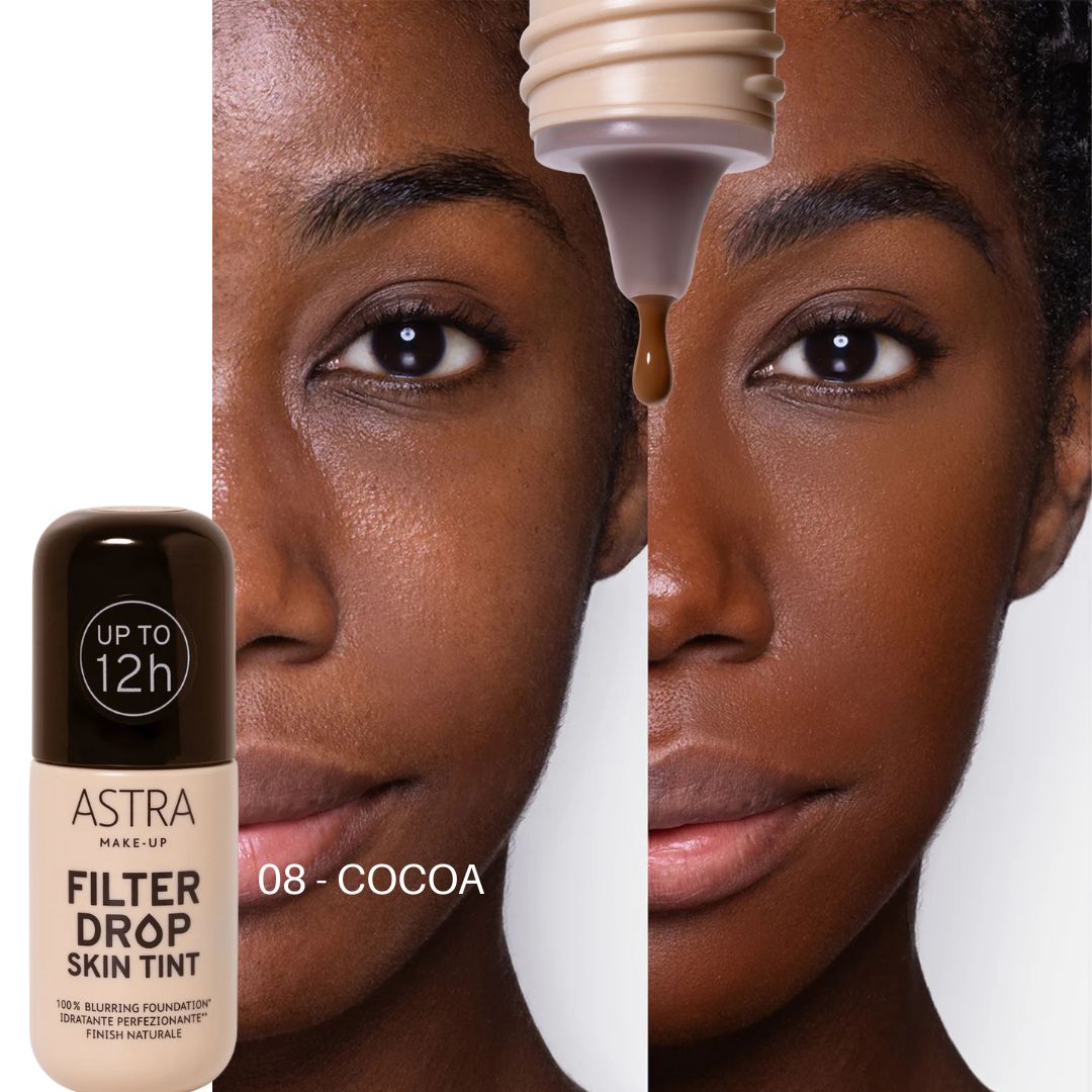 ASTRA MAKE UP | FILTERDROP SKIN TINT - Finish Naturale, 100% Blurring